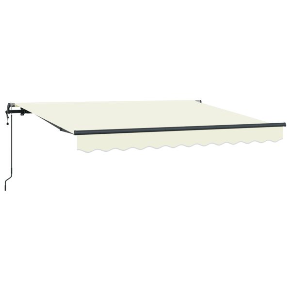 Utfällbar markis Kräm 300 x 200 cm tyg