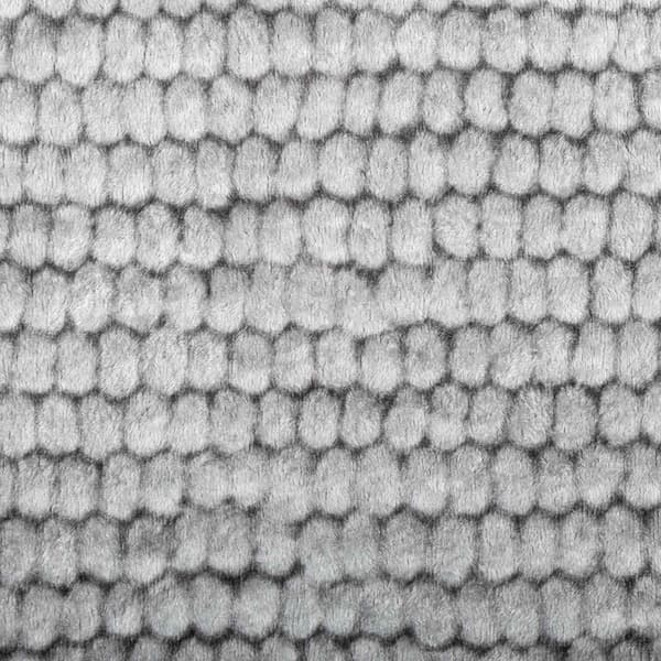 Matta Grå 100 x 200 cm 100% Polyester 3 mm Tvättbar