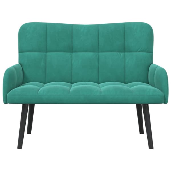 Tvåsitssoffa Turkos 115 x 61 x 87 cm Sammet