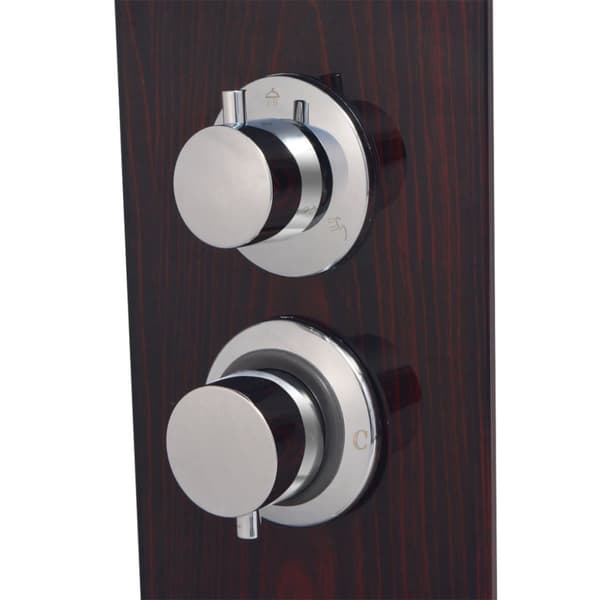 Duschpanelsystem glas brun