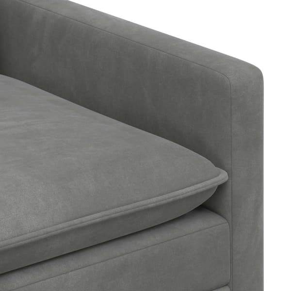 Soffa Mörkgrå 126 x 81 x 87,5 cm Sammet