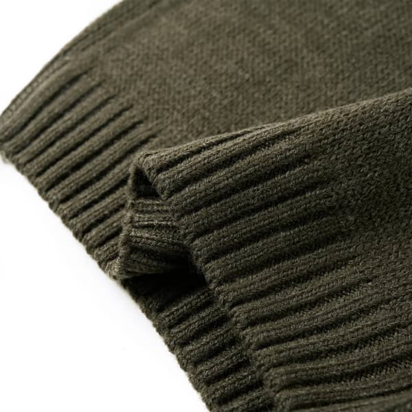 Stickad tröja för barn khaki 92