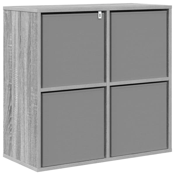 Sideboard med låda Grå Sonoma 68,5 x 32 x 67 cm