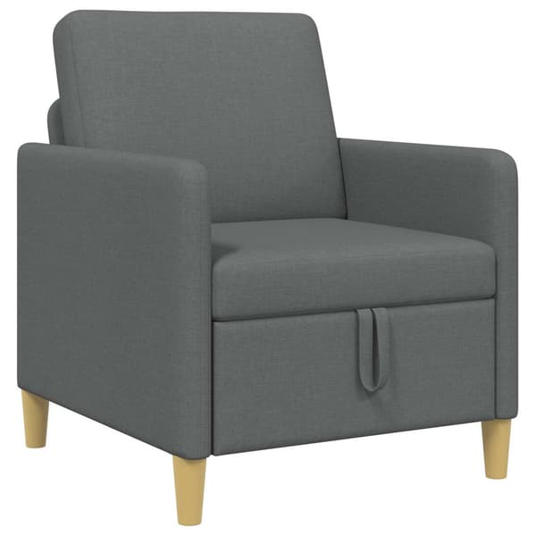 Soffa med förvaring Mörkgrå 72 x 78 x 87 cm Polyester