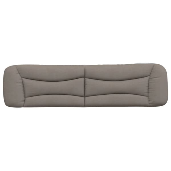Headboard Cushion "Hvar" Taupe 200 cm Fabric