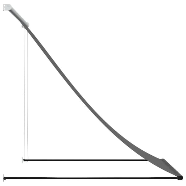 Markis infällbar antracit 150x150 cm tyg och stål