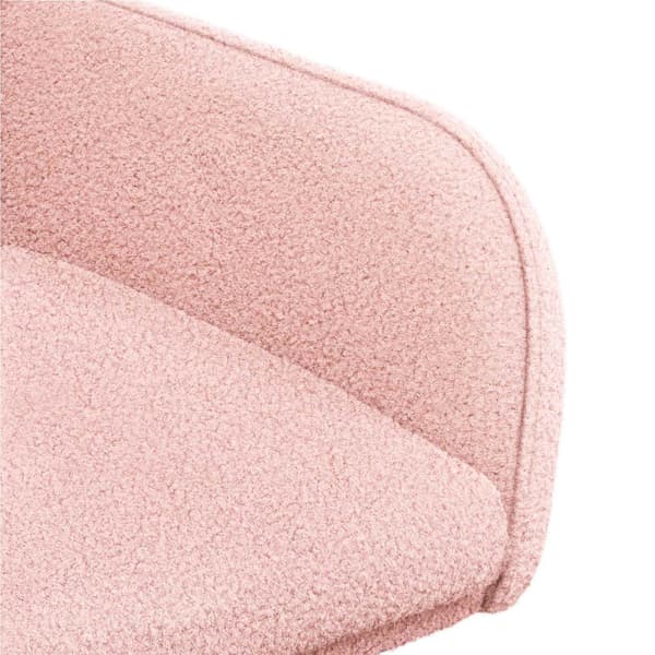 Matstolar 4 pcs Bouclé Rosa 59 x 57 x 85 cm