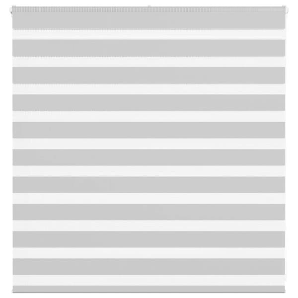 Rullgardin zebra ljusgrå 140x100 cm tyg bredd 135,9cm polyester
