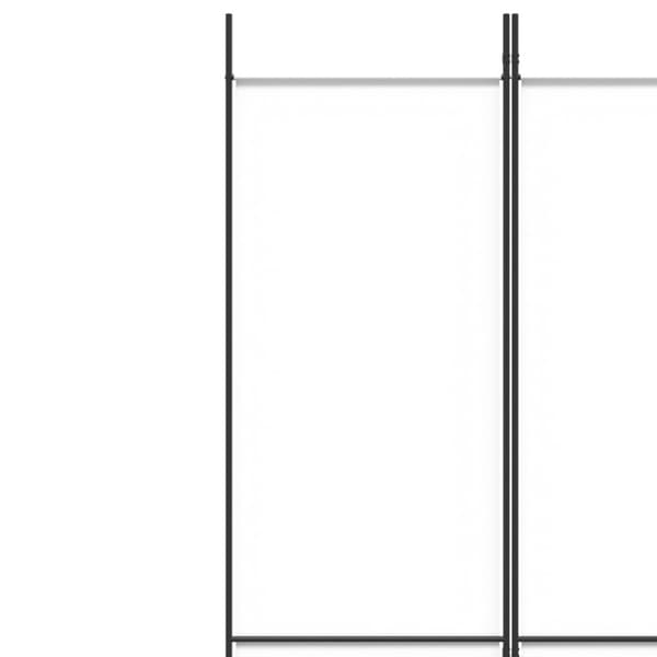 Rumsavdelare 3 paneler vit 150x220 cm tyg