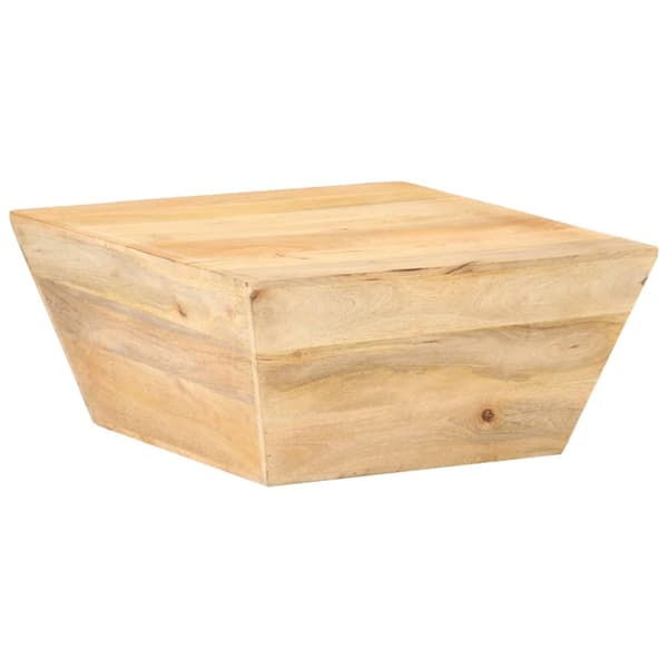 Soffbord V-format 66x66x30 cm massivt mangoträ