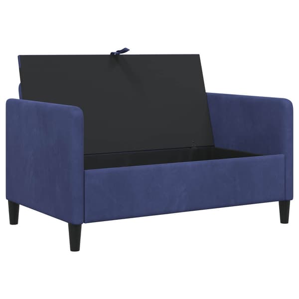 Soffa med förvaring Polisblå 122 x 78 x 87 cm Polyester