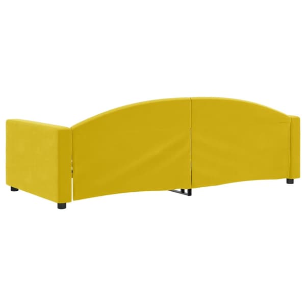 Dagbädd gul 90x200 cm sammet
