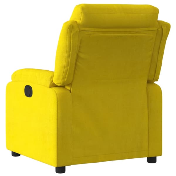 Reclinerfåtölj gul sammet