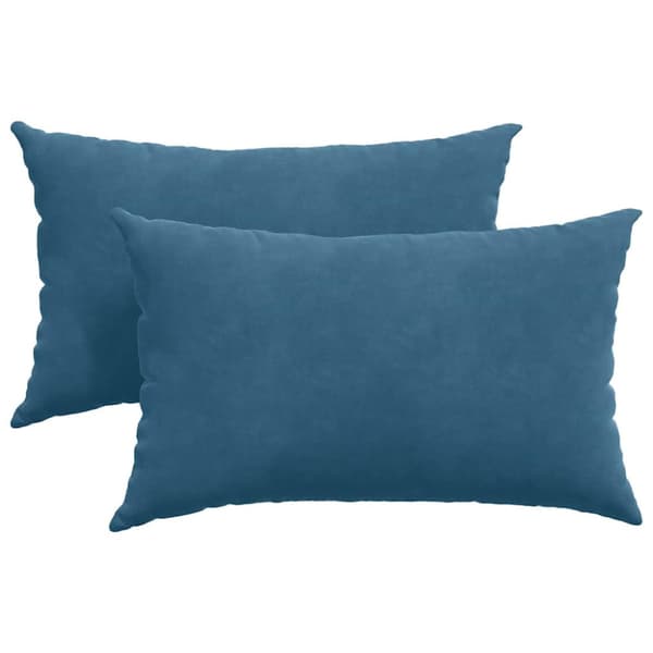 Sofakuddar 2 pcs Blå 50 x 30 cm Kordread tyg