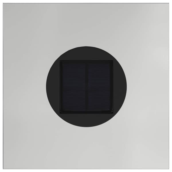 Solcell LED-vägbelysning 2 pcs Silver Galvaniserad