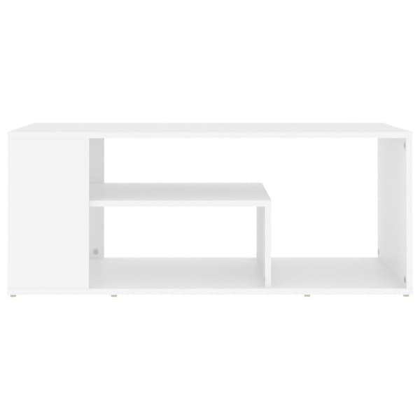 Soffbord vit 100x50x40 cm konstruerat trä