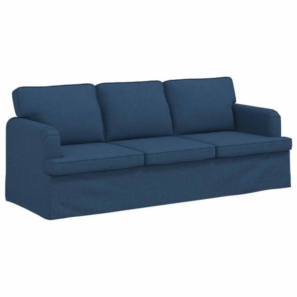 Soffa Blå 201 x 80 x 85 cm tyg