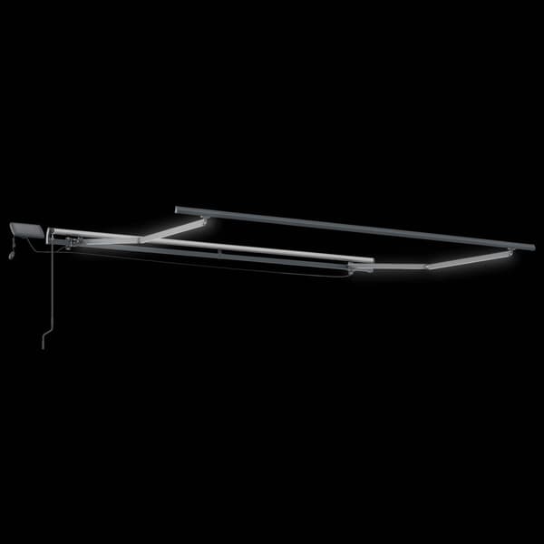 Utfällbar markis Sand 600 × 300 cm tyg