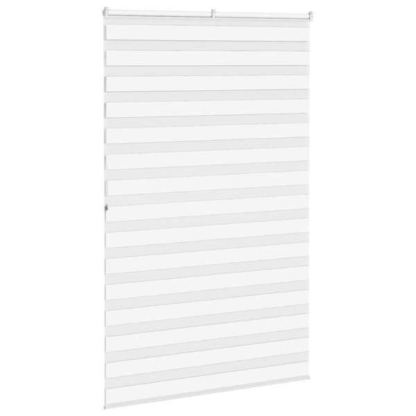 Rullgardin zebra vit 150x200 cm tyg bredd 145,9 cm polyester