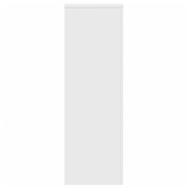 Växtställ 2 st vit 33x33x100 cm konstruerat trä