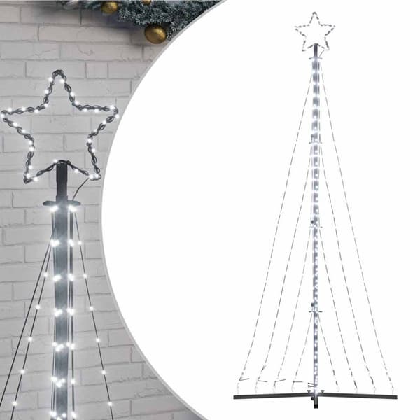 LED julgran 447 LEDs kallvit 250 cm