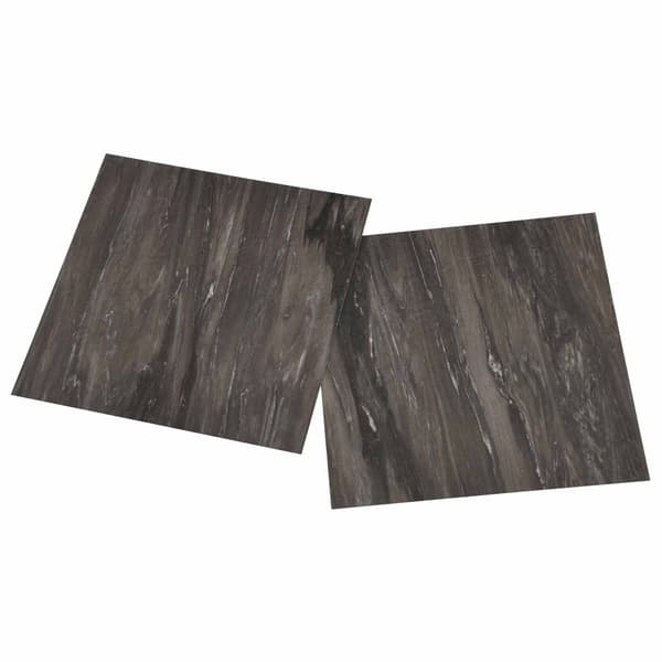 Golvplankor 55 pcs Mörkgrå 5,11 m² PVC
