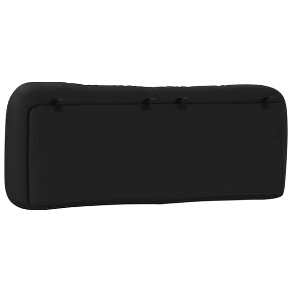 Headboard Cushion "Hvar" Black 140 cm Faux Leather