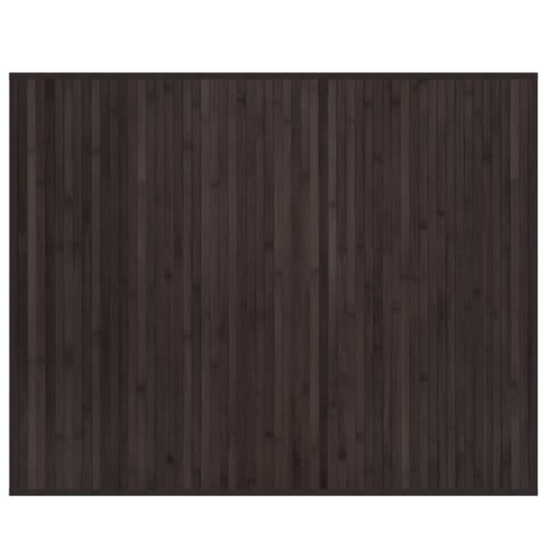 Matta rektangulär mörkbrun 80x100 cm bambu