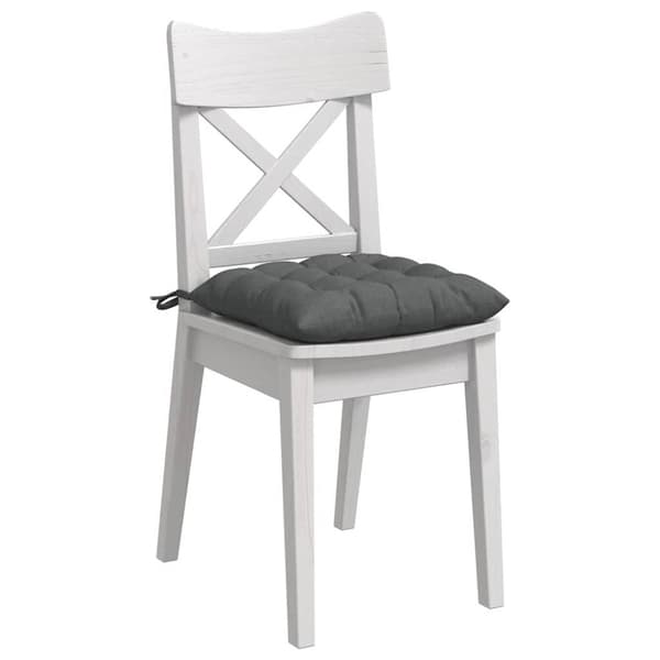 Sittkuddar 4 pcs Mörkgrå 40 x 40 x 6 cm tyg