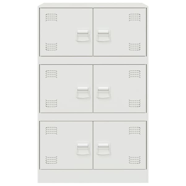 Skänk vit 67x39x107 cm stål