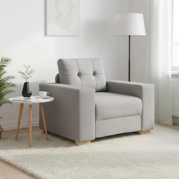 Soffa molngrå 100x78x80 cm tyg