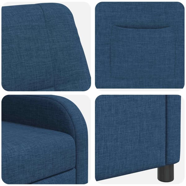 Recliner Blå Tyg