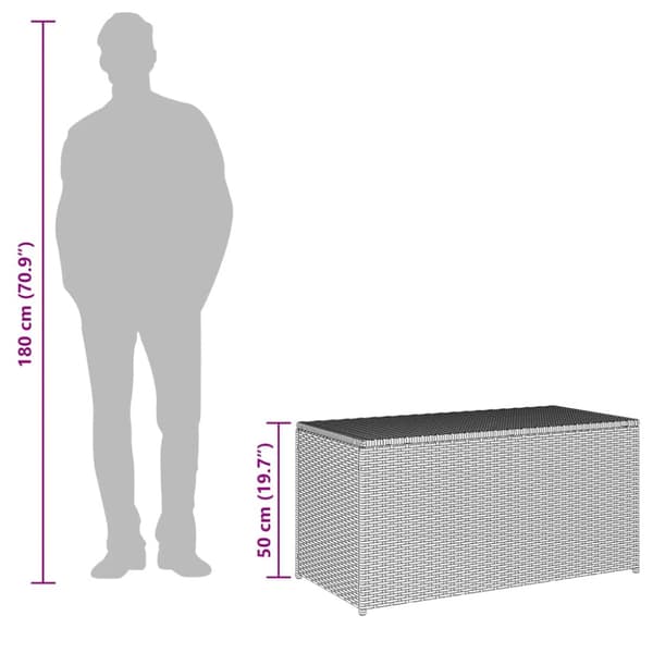 Dynbox konstrotting 100x50x50 cm brun