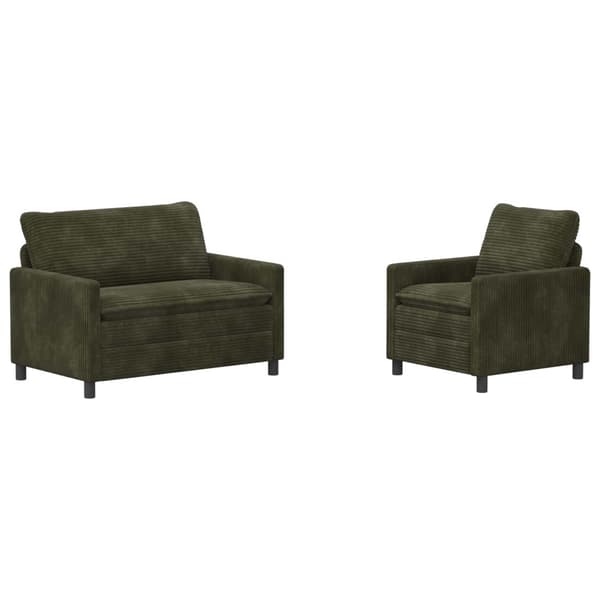 Soffset 2 pcs Grön Polyester