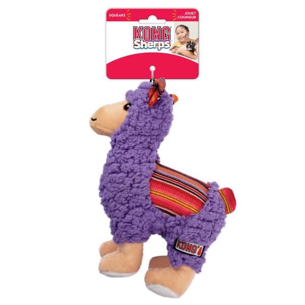 Hundleksak Sherps Llama Medium KONG 20x12x21cm