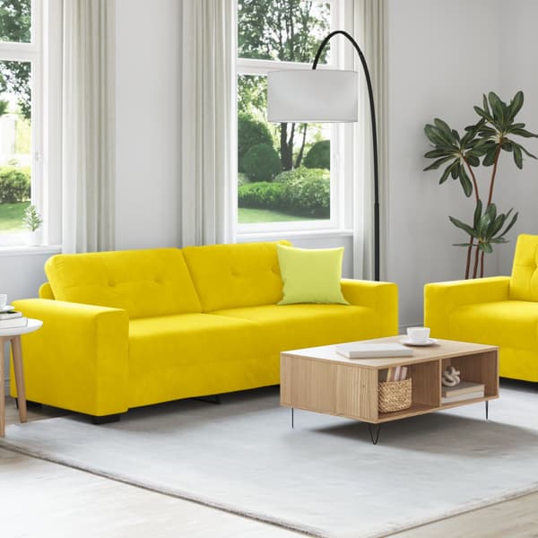 Soffa 2 st Gul Sammet