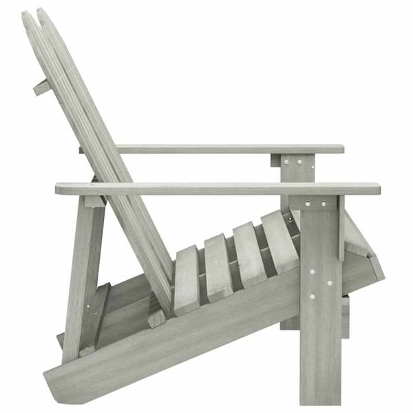 Adirondackstol 2-sits massivt granträ grå
