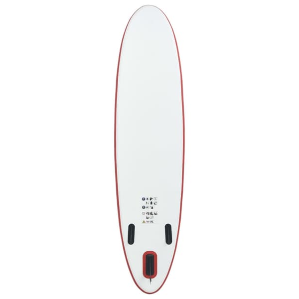 SUP surfingbräda uppblåsbar röd och vit