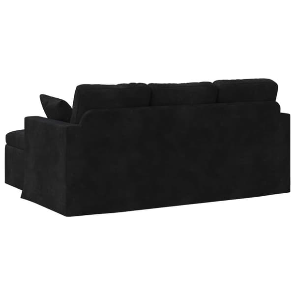 Soffa Svart 178 x 134 x 80 cm Sammet