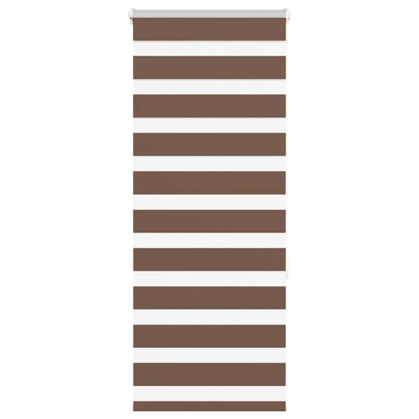 Rullgardin zebra brun 60x150 cm tyg bredd 55,9 cm polyester