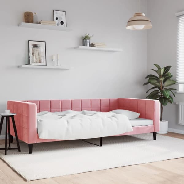 Dagbädd rosa 100x200 cm sammet
