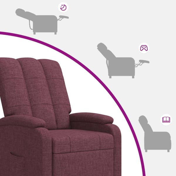 Recliner Lila Tyg