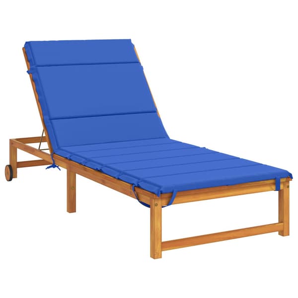 Solstol Kudde GEMERT 100% Polyester Kungsblå 200 x 80 x 3 cm