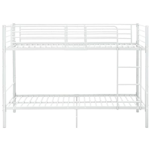 Våningssäng vit metall 90x200 cm