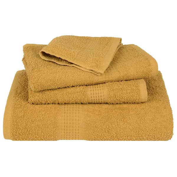 6-delat handduksset FROGN guld 360 gsm