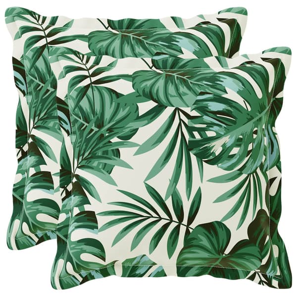 Kuddöverdrag 2 st HOUTEN Bladmönster 50 x 50 cm Polyester