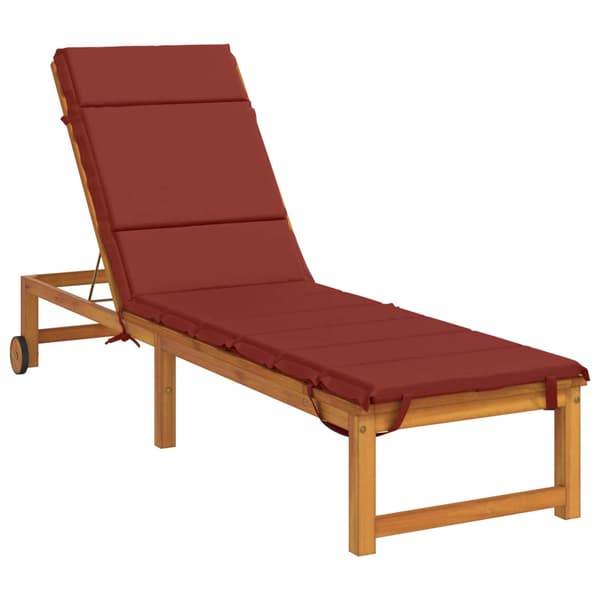 Solstol Kudde GEMERT 100% Polyester Röd 200 x 50 x 3 cm