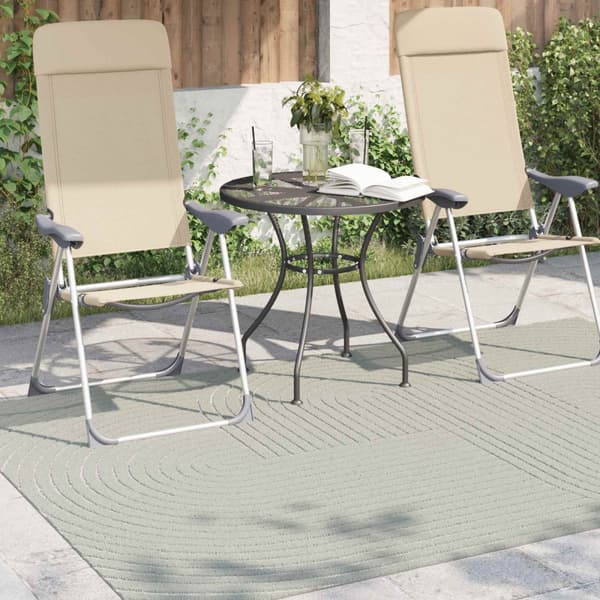 Områdesmattor Rektangulär PALMERAS Grön 160 x 230 cm Polyester