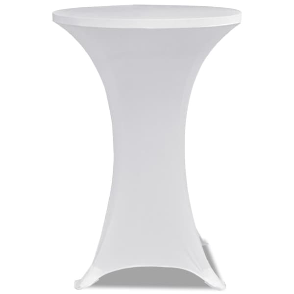 Överdrag till ståbord Ø 60 cm vit stretch 2 st