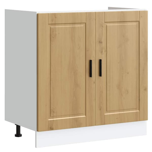 Diskbänk underskåp artisan ek 80x46x81,5 cm konstruerat trä